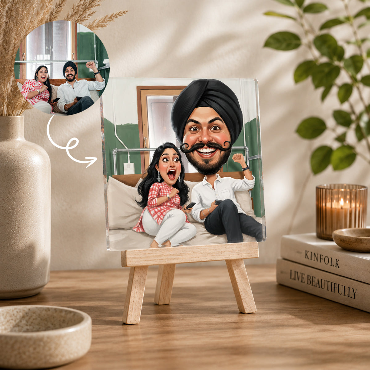COZY COUPLE PORTRAIT KEEPSAKE